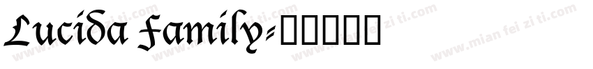 Lucida Family字体转换